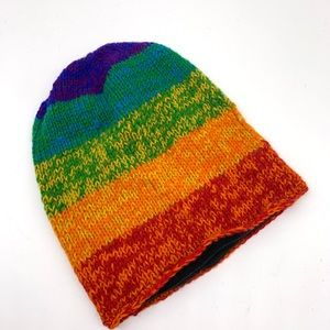 Rainbow Slouch Beanie
